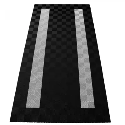 Piastrelle Pavimento Garage 2,8x5,6 M Nero Bianco Set 4 Universale