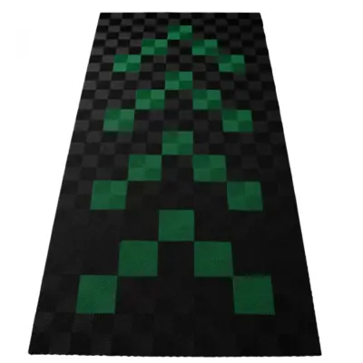 Piastrelle Pavimento Garage 2,8x5,6 M Nero Verde Universale SET1