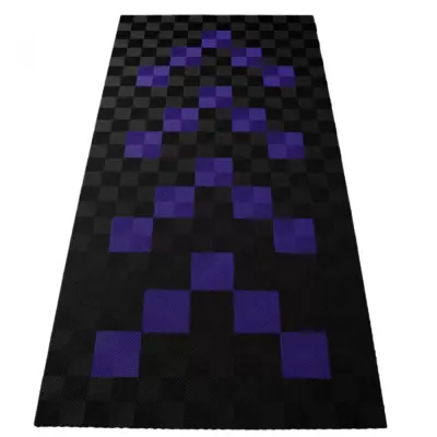 Piastrelle Pavimento Garage 2,8x5,6 M Nero Viola Universale