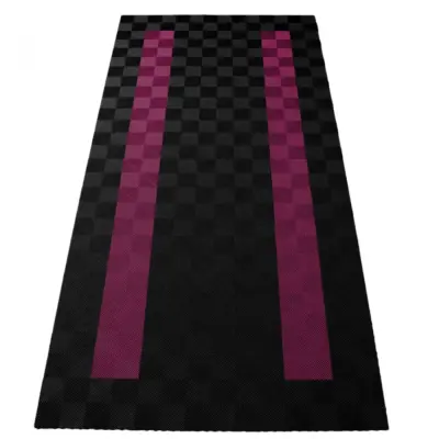 Piastrelle Pavimento Garage 2,8x5,6m Nero Rosa Set 4 Universale