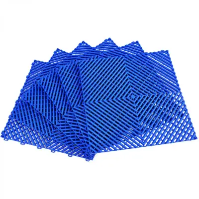 Piastrelle Pavimento Garage Blu 40x40cm 6 Pezzi Universale