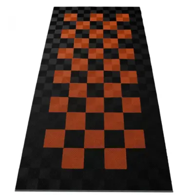 Piastrelle Pavimento Garage Performance 2,8x5,6 M Nero Arancione Universale