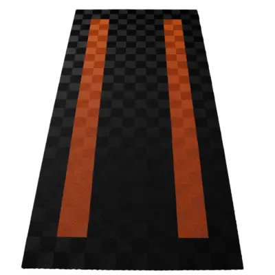 Piastrelle Pavimento Garage Performance 2,8x5,6m Nero Arancione Universale 4