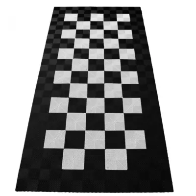 Piastrelle Pavimento Garage Performance 2,8x5,6m Nero Bianco Set 2 Universale