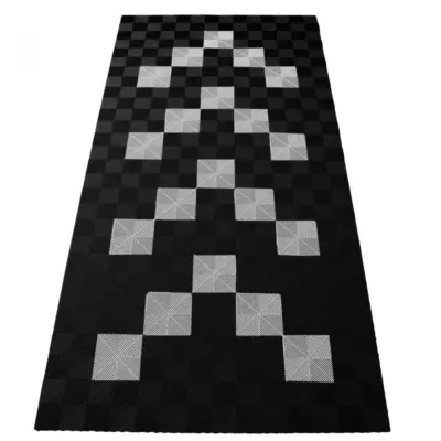 Piastrelle Pavimento Garage Performance 2,8x5,6m Nero Bianco Set Universale
