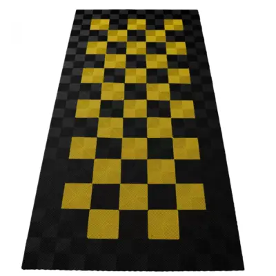 Piastrelle Pavimento Garage Performance 2,8x5,6m Nero Giallo SET2 Universale