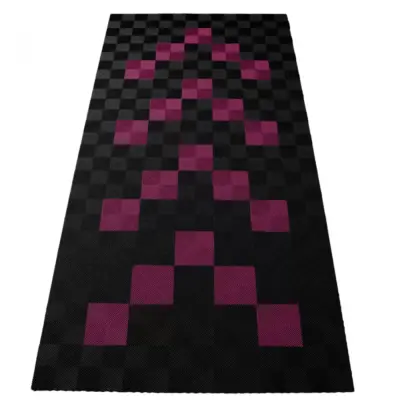 Piastrelle Pavimento Garage Performance 2,8x5,6m Nero Rosa Universale Set 1