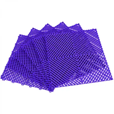Piastrelle Pavimento Garage Viola 40x40cm 6 Pezzi Universale