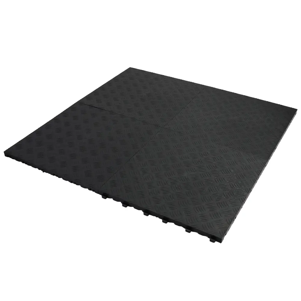 Piastrelle Pavimento Riffelblech 40x40cm Nere per Uso Universale, Robuste