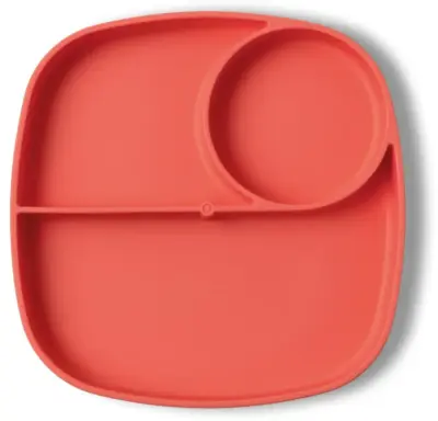 Piatto in silicone con scomparti divisori