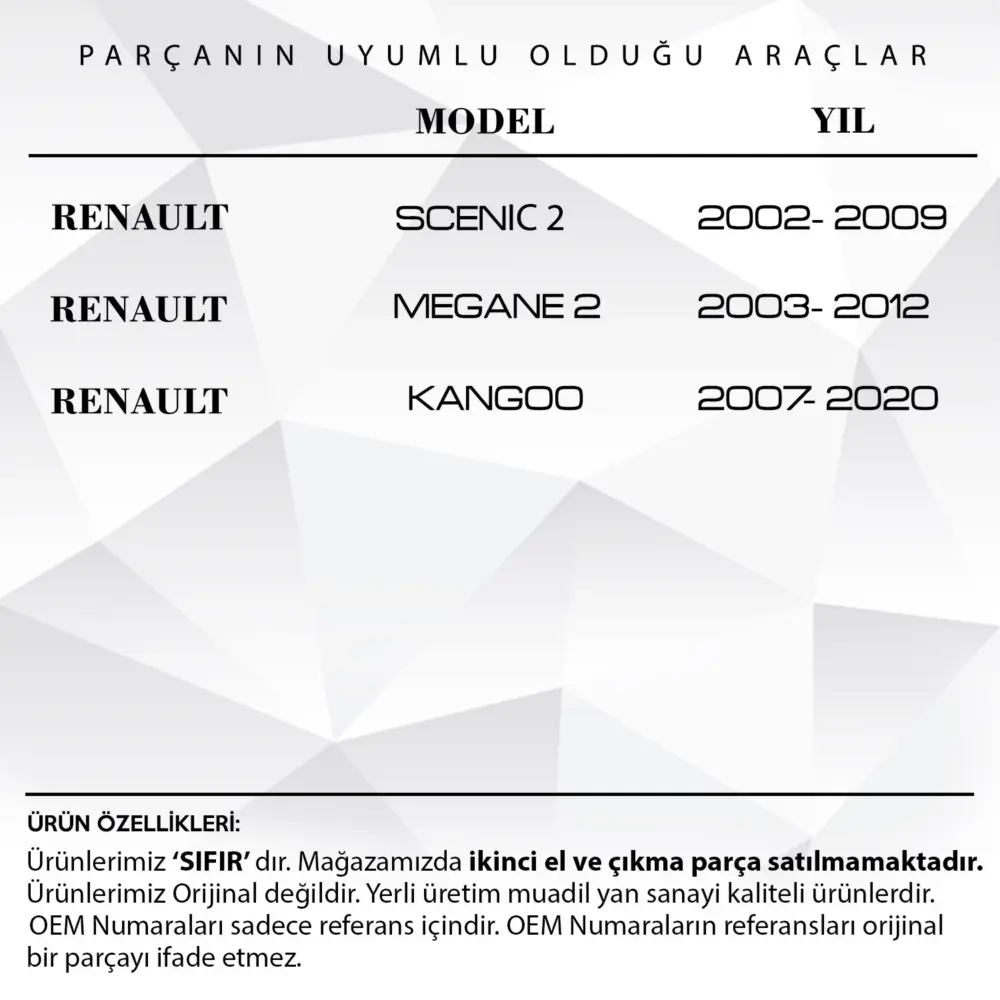 Pinza Radiatore per Renault Megane II, Scenic 2, Kangoo
