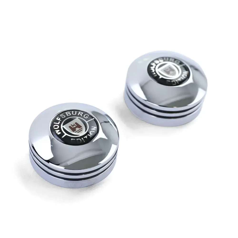 Pomelli Regolazione Specchietti Cromati Wolfsburg Edition per VW Golf 3 Vento