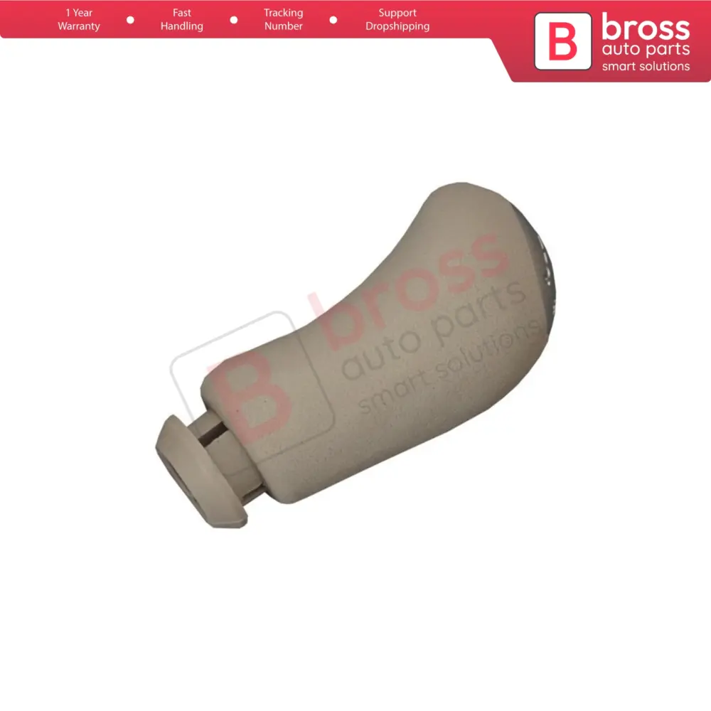 Pomello Cambio 5 Marce Beige Cromato per Renault Clio MK3 Scenic Kangoo Megane