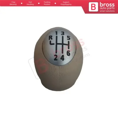 Pomello Cambio 6 Marce Cromato Beige 328650024r per Renault Dacia Nissan Opel