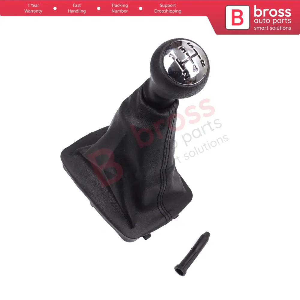 Pomello Cambio con Cuffia Nera per Peugeot 206 206+
