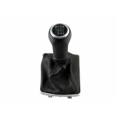Pomello Cambio con Cuffia Nero/cromo per Opel Astra H 6 Marce