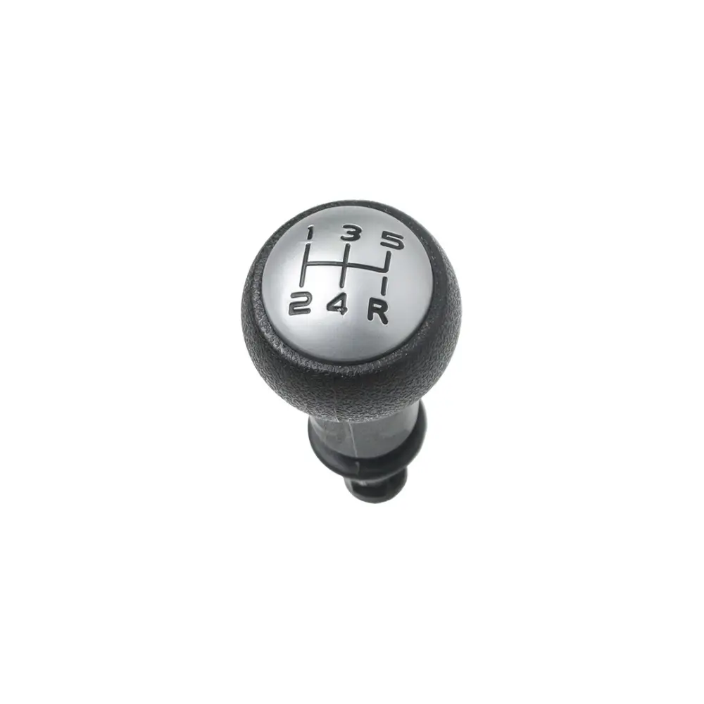 Pomello Cambio Cromato Opaco per Peugeot 207 307 301 Partner Tepee