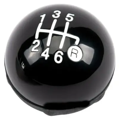 Pomello cambio leva 6 marce in plastica resistente auto per Fiat 500 dal 2007