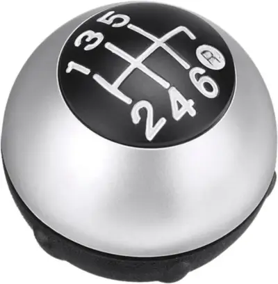 Pomello cambio leva 6 marce in plastica resistente per Fiat 500 dal 2007