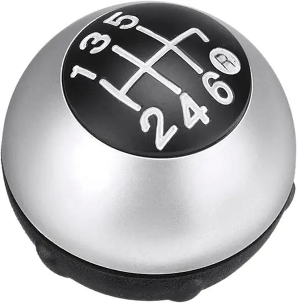 Pomello cambio leva 6 marce in plastica resistente per Fiat 500 dal 2007
