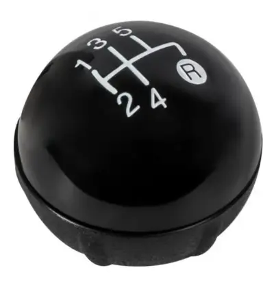 Pomello Cambio Manuale 5 Velocità in Plastica e Gomma per Fiat 500 dal 2007