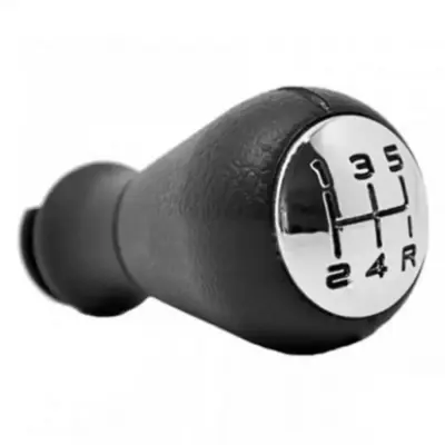 Pomello Cambio Nero Cromato per Peugeot 106 5 Marce Brn1124
