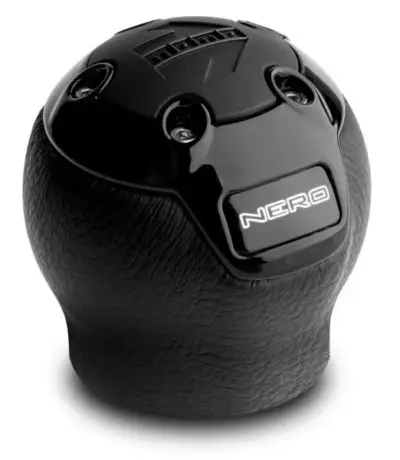 Pomello cambio nero in plastica stile siringa accessorio leva marce auto