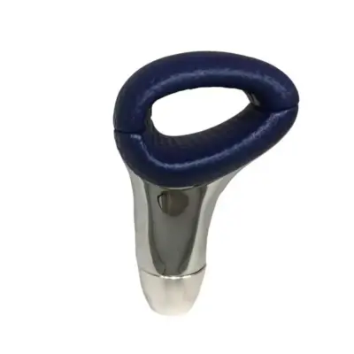 Pomello Cambio Universale Blu Nichel con Foro per Leva Marce Normale Retromarcia