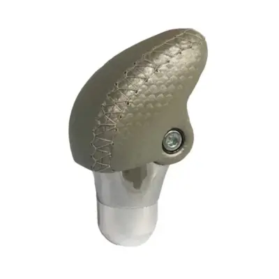 Pomello Cambio Universale Grigio con Nichel Ovale per Cambio Normale