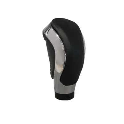 Pomello Cambio Universale Nero con Ovale Argento Normale Retromarcia