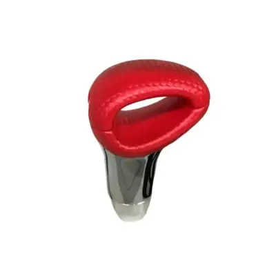 Pomello Cambio Universale Rosso Nichel con Foro per Leva Marce Normale