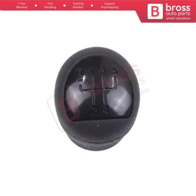 Pomello Leva Cambio 5 Marce Nero per Renault Clio Megane Kangoo Twingo Logan