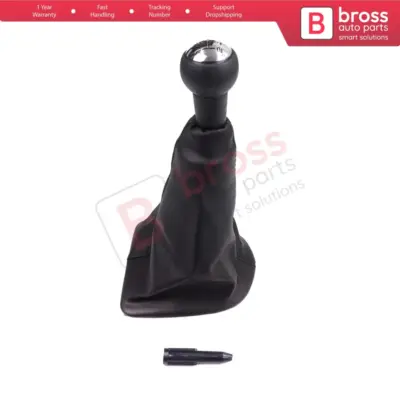 Pomello Leva Cambio con Cuffia Nera 7588.vq per Peugeot 307
