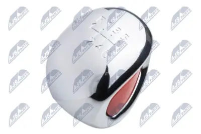 Pomello Leva Cambio Cromato Rosso 6 Marce per Peugeot Rcz 2010>