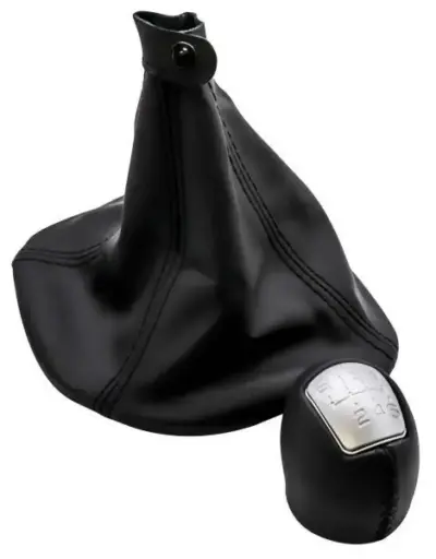 Pomello leva cambio e cuffia protezione in pelle accessori auto 6 velocità