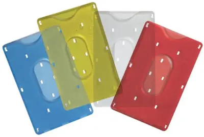 Porta card rigido in plastica resistente tessere custodia carte documenti