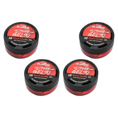 Profumatore Gel Eliminatore Odori 4 Vasetti Nero Cherry Universale