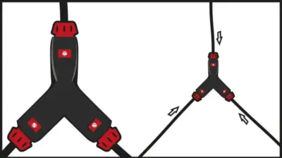 Prolunga a Y elastici bungee accessori fissaggio resistente elasticizzato