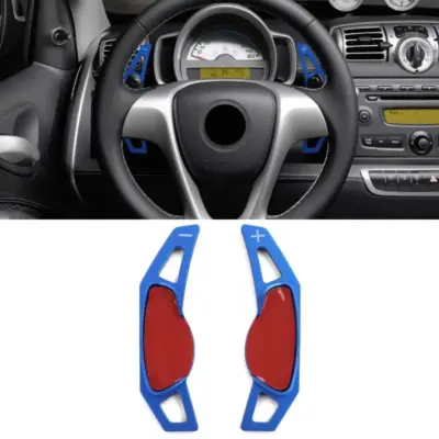 Prolunga Leve Cambio Alluminio Blu per Smart Fortwo 451 09-19 Coupe Cabrio