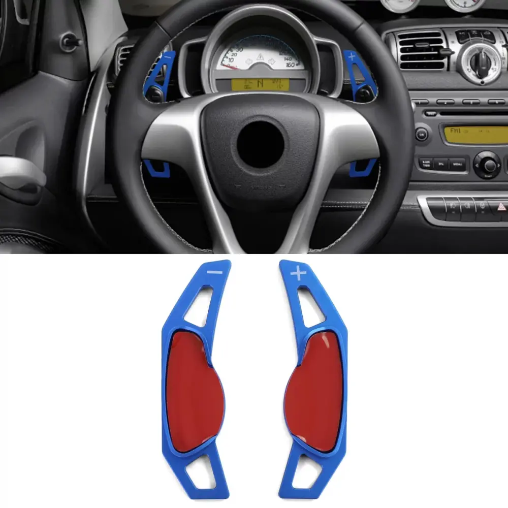 Prolunga Leve Cambio Alluminio Blu per Smart Fortwo 451 09-19 Coupe Cabrio