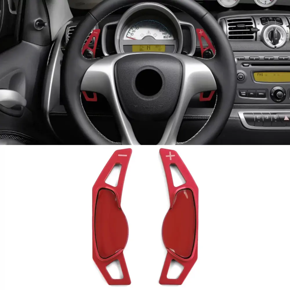 Prolunga Leve Cambio Alluminio Rosso per Smart Forfour 453 14-18