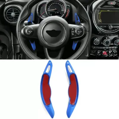 Prolunga Paddle Cambio Alluminio Blu per Mini Cooper F55 F56 F57 Cabrio