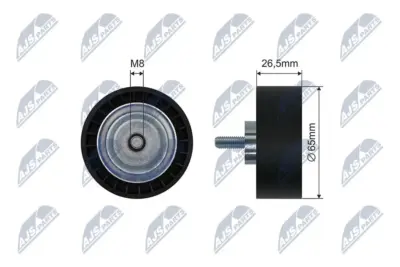 Puleggia Inversione Cinghia Poly-v Anteriore Mercedes Sprinter B906 06-16