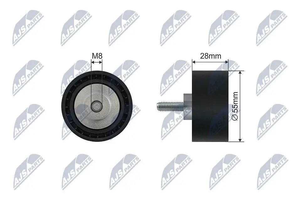 Puleggia Inversione Cinghia Poly-v Anteriore per BMW 1 3 5 7 X1 X5 X6 E81 E90