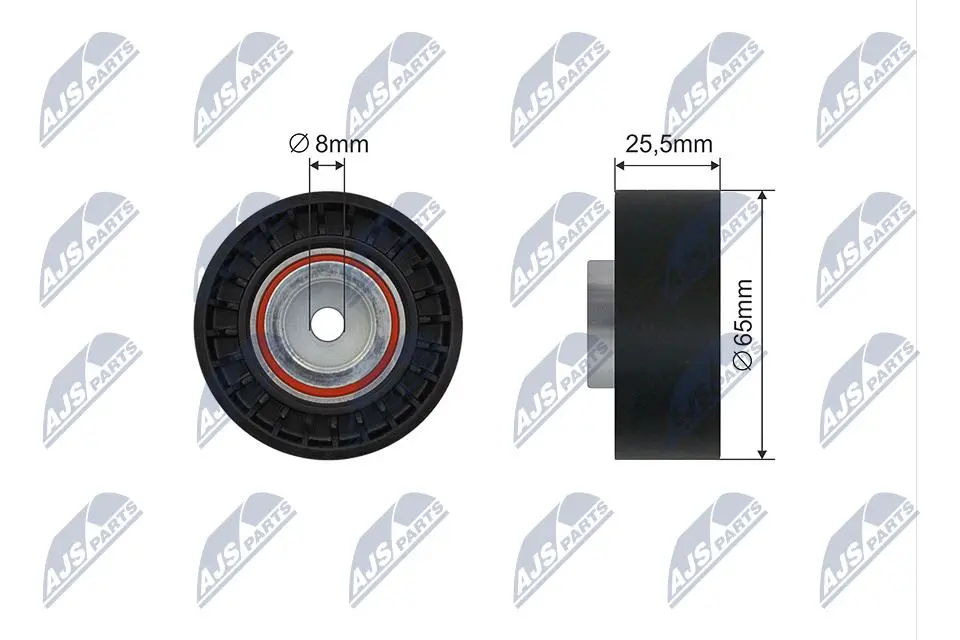 Puleggia Inversione Cinghia Poly-v Anteriore per Fiat Ducato 250 06