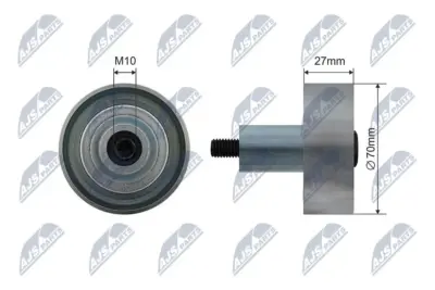 Puleggia Inversione Cinghia Poly-v Anteriore per Hyundai IX35 Santa Fe Tucson 12