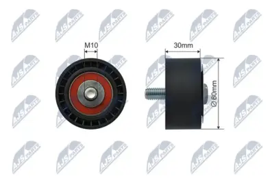 Puleggia Inversione Cinghia Poly-v Anteriore per Suzuki Grand Vitara 1.9 Ddis