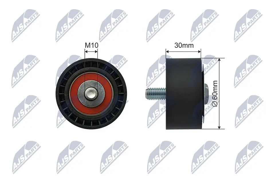 Puleggia Inversione Cinghia Poly-v Anteriore per Suzuki Grand Vitara 1.9 Ddis