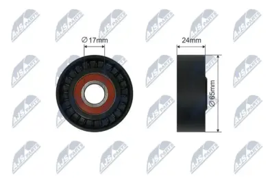 Puleggia Inversione Cinghia Poly-v per Audi A1 A3 VW Golf 6 7 Skoda Octavia