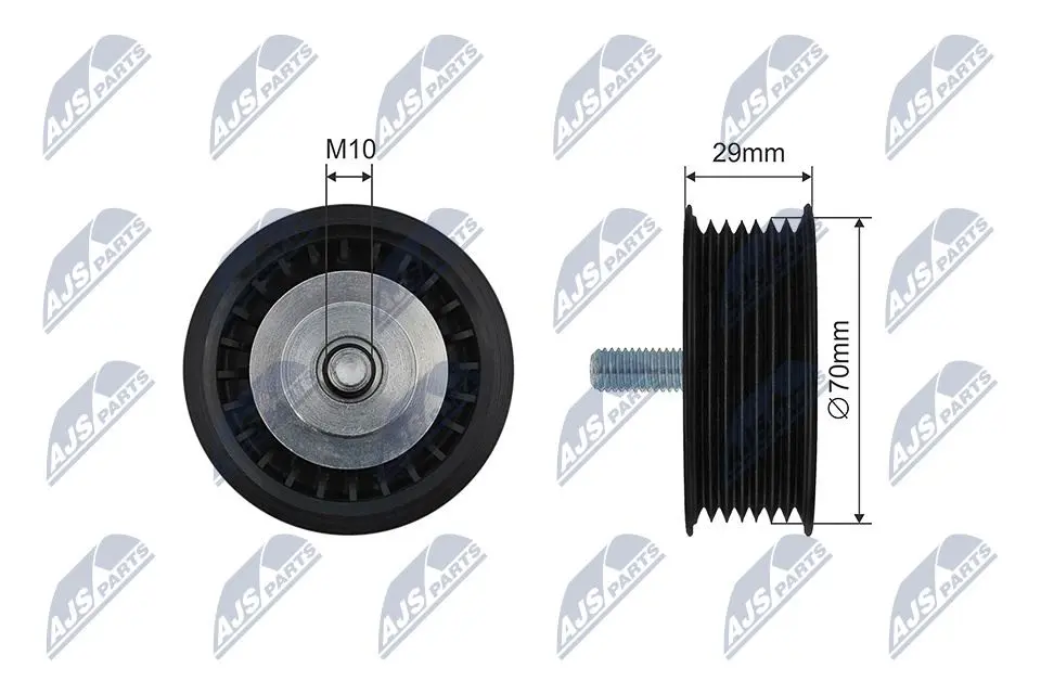Puleggia Inversione Cinghia Poly-v per Audi A8 VW Passat Phaeton Touareg 6.0